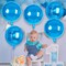 20 Pcs Blue Round Shaped Balloons,18 Inch Round Foil Balloon,Giant Round Mylar Balloon Helium Balloons for Birthday Party Baby Shower Wedding Decorations (Blue)